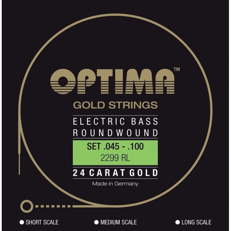 Optima 7166719 Struny do basu Gold Strings Round Wound